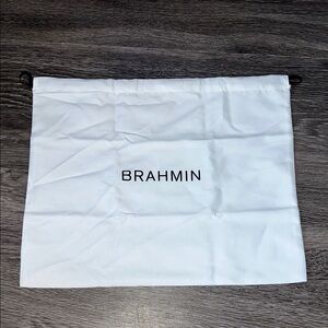 Brahmin White Medium Dust Bag 15 inches x 12.5 inches
